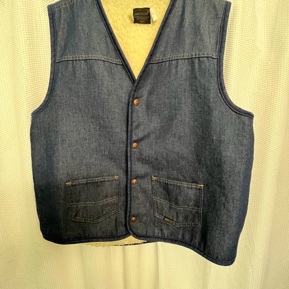 Vintage Sears Robucks Jean Vest - Picture 1 of 12